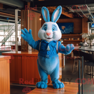 Mascot character of a Blue...