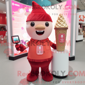 Mascot character of a Red...