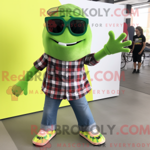 Postava maskota Lime Green...