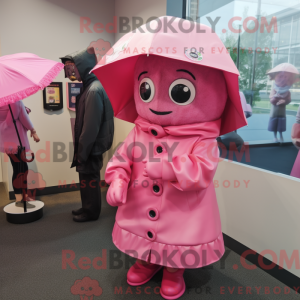 Mascot character of a Pink...