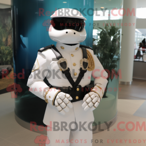 Mascot character of a White...