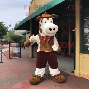 Mascot character of a Brown...