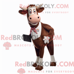 Mascot character of a Brown...