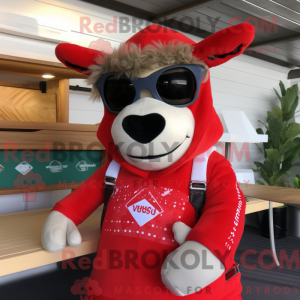 Maskotkarakter af en Red...