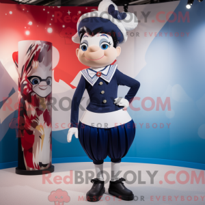 Mascot character of a Navy...