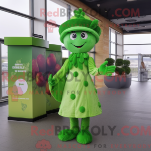Mascot character of a Green...
