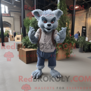 Mascot character of a Gray...