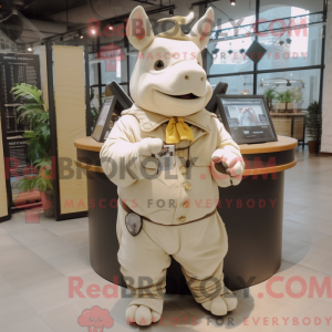 Mascot character of a Cream...