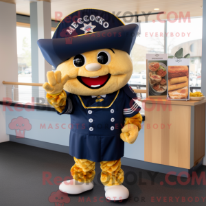 Mascot character of a Navy...