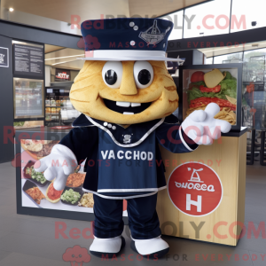 Mascot character of a Navy...