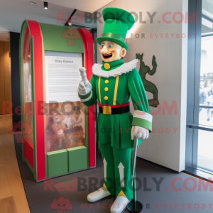 Mascot character of a Green...