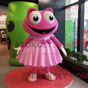 Mascot character of a Pink...