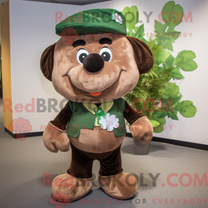 Mascot character of a Brown...