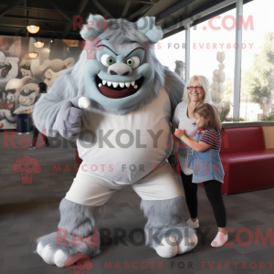 Maskotkarakter av en Silver...
