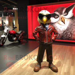 Red Falcon maskot kostume...