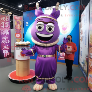 Postava maskota Purple...