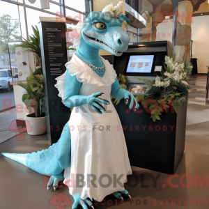 Mascot character of a Teal...
