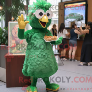 Mascot character of a Green...