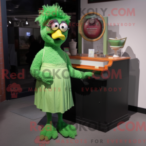 Mascot character of a Green...