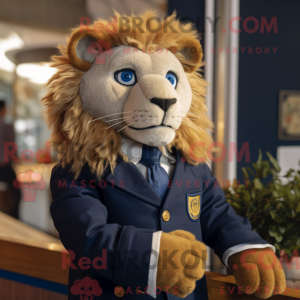 Mascot character of a Navy...