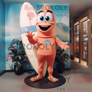 Mascot character of a Peach...