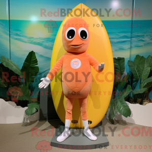 Mascot character of a Peach...