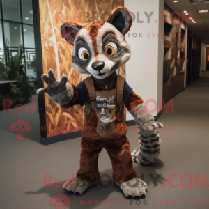 Maskot karakter af en Rust...