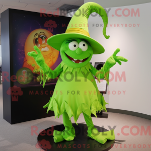 Postava maskota Lime Green...