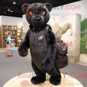 Maskottchen eines schwarzen...