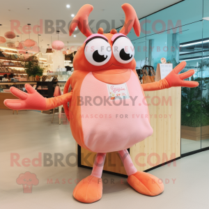Peach Crab maskot kostume...