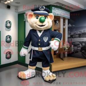 Mascot character of a Navy...