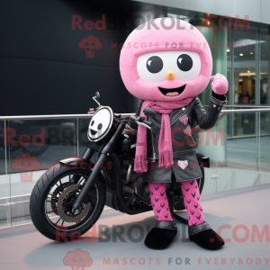 Mascot character of a Pink...