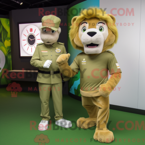 Mascot character of a Olive...