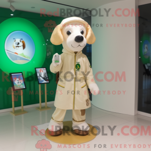 Mascot character of a Beige...