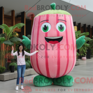 Mascot character of a Pink...