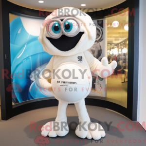Mascot character of a White...