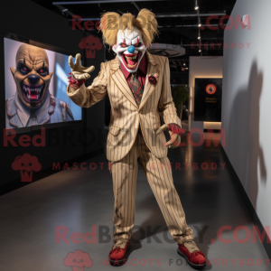 Maskotfigur af en solbrun...