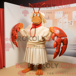 Mascot character of a Tan...