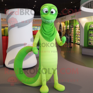 Lime Green Snake mascotte...