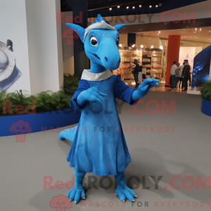 Maskottchen eines blauen...