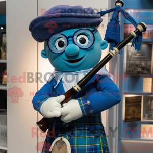 Mascot character of a Blue...