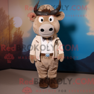 Mascottefiguur van een...