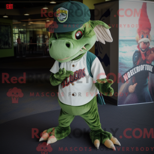 Mascot character of a Green...