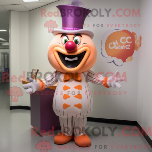Mascot character of a Peach...