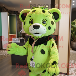 Mascot character of a Lime...