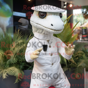 Maskot-karakter av en hvit...