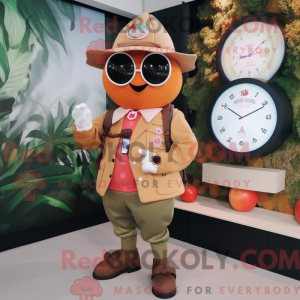 Mascot character of a Peach...