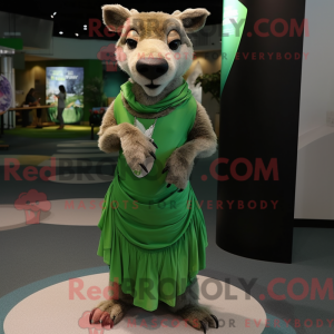 Mascot character of a Green...