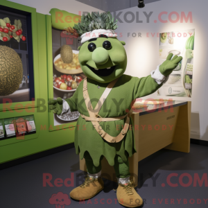Mascottefiguur van een...