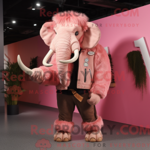 Mascot character of a Pink...